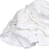 Washed/Reclaimed White Cotton Rag #2260-GDMN (50 LB/CS)