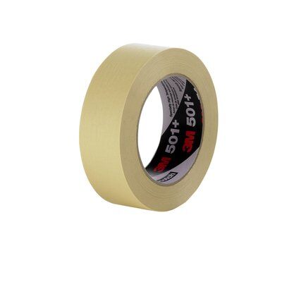 3M&trade; Specialty High Temperature Masking Tape 501+ Tan 12mm x 55m (72 RL/CS)
