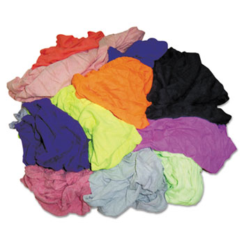 Textile Waste Washed Reclaimed Color T-shirts Polo Rags (50 LB/CS)